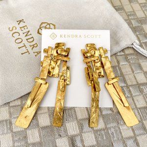 Kendra Scott Holland Earrings Vintage Gold